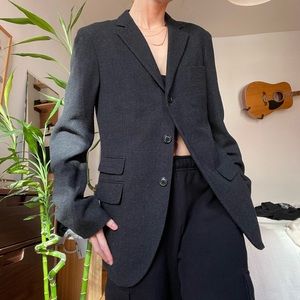 Jil Sandwr x Uniqlo Black and Grey blazer